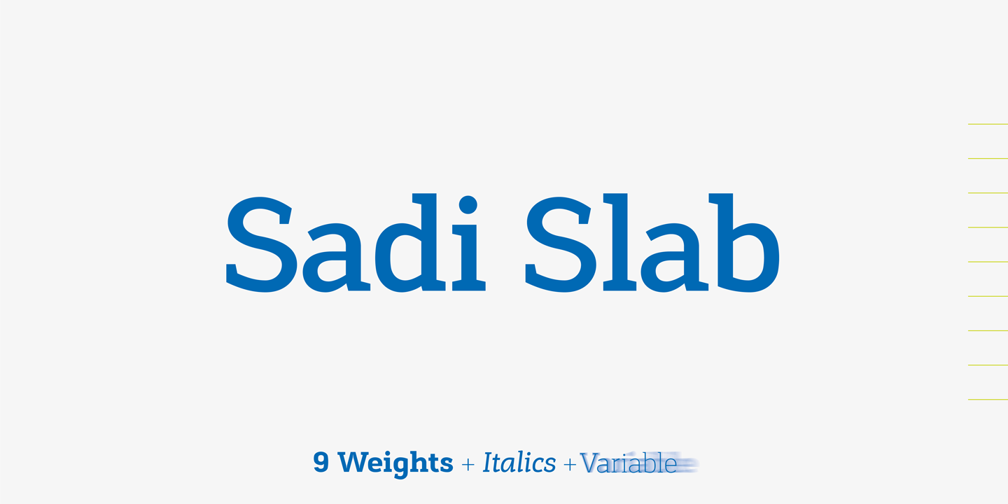 Font Sadi Slab